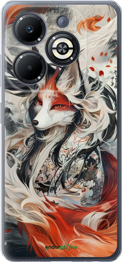 Силиконовый чехол Дух кицунэ' для Infinix Smart 8 Plus - 6107u-3677 изображение 
