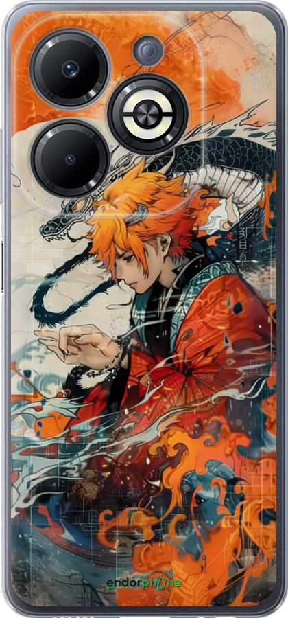 Силиконовый чехол Зеницу Агацума для Infinix Smart 8 Plus - 6114u-3677 изображение 