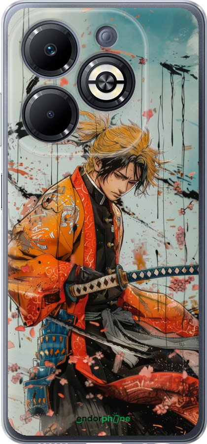 Силиконовый чехол Agatsuma Zenitsu: Убийца демонов для Infinix Smart 8 Plus - 6118u-3677 изображение 