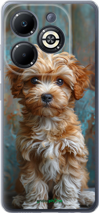 Силіконовий чехол Цуценя мальтипу для Infinix Smart 8 Plus - 6157u-3677 изображение 