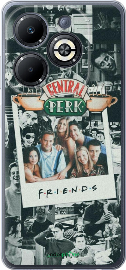 Силиконовый чехол Друзья для Infinix Smart 8 Plus - 6276u-3677 изображение 