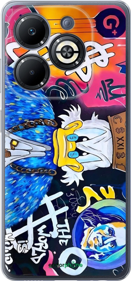 Силиконовый чехол Скрудж 2 для Infinix Smart 8 Plus - 6285u-3677 изображение 