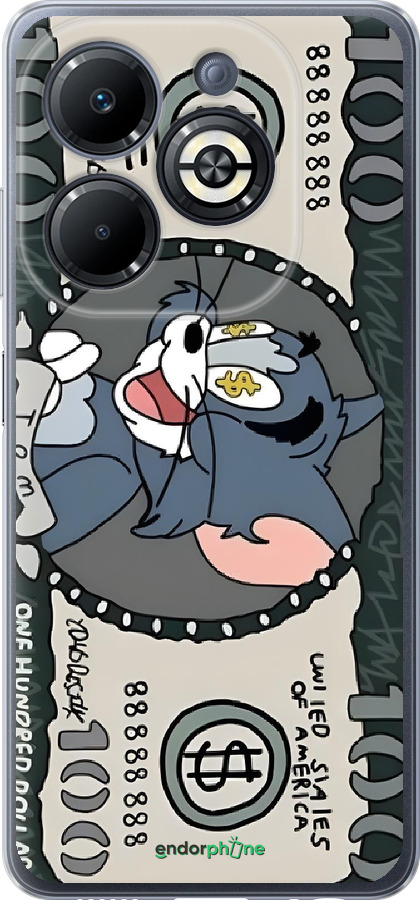 Силиконовый чехол Том и джерри для Infinix Smart 8 Plus - 6291u-3677 изображение 