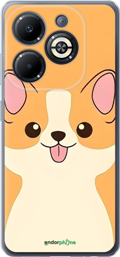 Силиконовый чехол Милый пес для Infinix Smart 8 Plus - 6296u-3677 изображение 