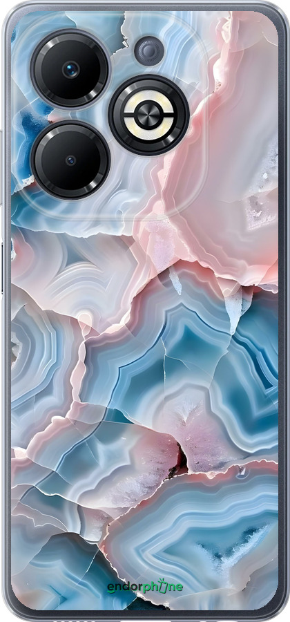 Силиконовый чехол Мрамор для Infinix Smart 8 Plus - 6306u-3677 изображение 
