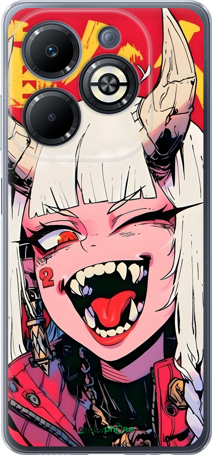 Силиконовый чехол Аниме демон для Infinix Smart 8 Plus - 6308u-3677 изображение 