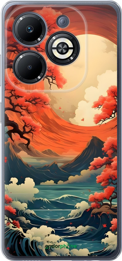 Силиконовый чехол Природа японии для Infinix Smart 8 Plus - 6327u-3677 изображение 