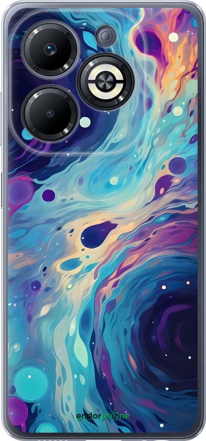 Силиконовый чехол Арт акварель для Infinix Smart 8 Plus - 6329u-3677 изображение 