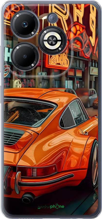 Силиконовый чехол Порше для Infinix Smart 8 Plus - 6334u-3677 изображение 