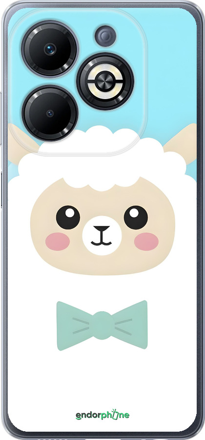 Силиконовый чехол Милый барашек для Infinix Smart 8 Plus - 6355u-3677 изображение 