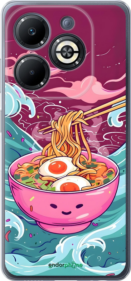 Силиконовый чехол Рамен для Infinix Smart 8 Plus - 6360u-3677 изображение 