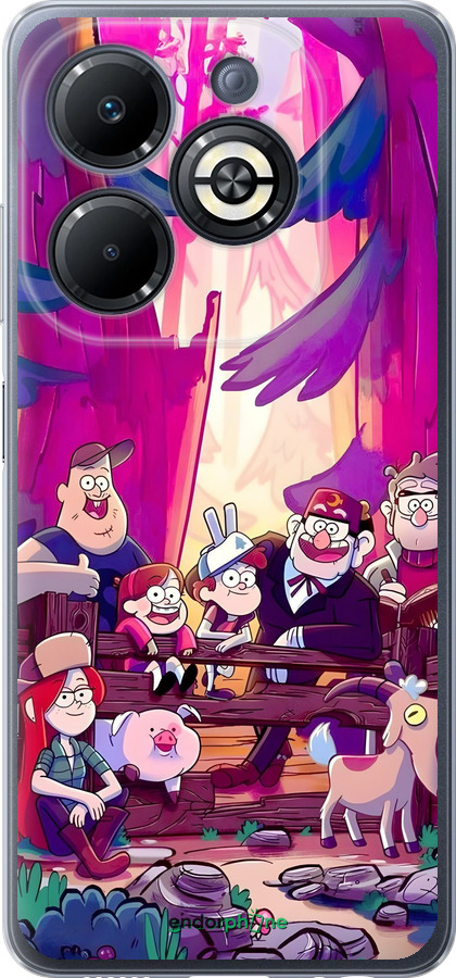 Силиконовый чехол Гравити Фолз для Infinix Smart 8 Plus - 6365u-3677 изображение 