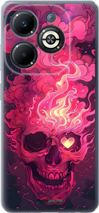 Силиконовый чехол Череп арт для Infinix Smart 8 Plus - 6385u-3677 изображение 