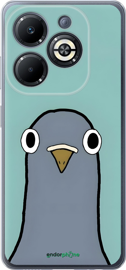 Силиконовый чехол Голубь для Infinix Smart 8 Plus - 6388u-3677 изображение 