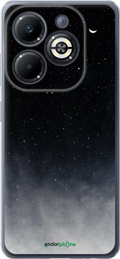 Силиконовый чехол Сині хмари, Синій місяць для Infinix Smart 8 Plus - 6396u-3677 изображение 