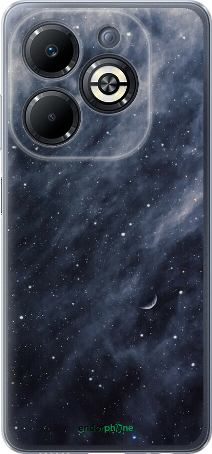 Силиконовый чехол Голубые облака, Голубая луна для Infinix Smart 8 Plus - 6398u-3677 изображение 