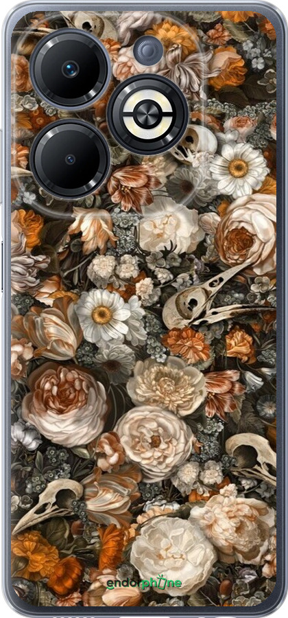 Силиконовый чехол В стиле барокко-мрачный для Infinix Smart 8 Plus - 6404u-3677 изображение 