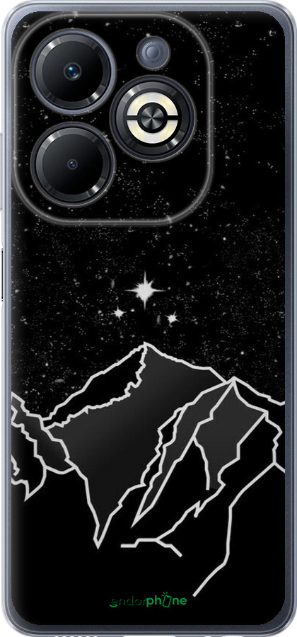 Силиконовый чехол Минималистический горный пейзаж для Infinix Smart 8 Plus - 6438u-3677 изображение 