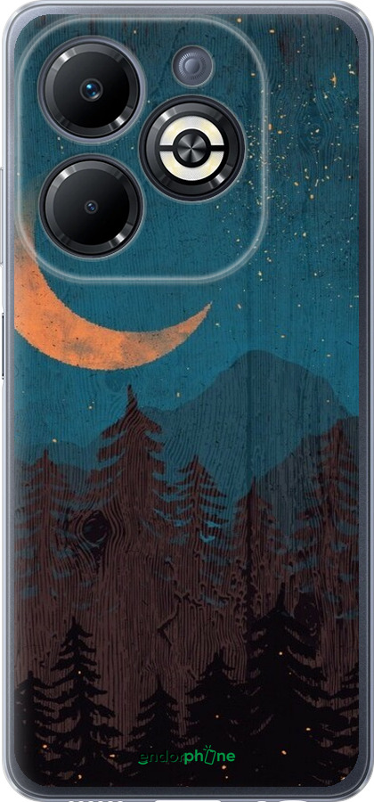 Силіконовий чехол Зоряний ліс для Infinix Smart 8 Plus - 6480u-3677 изображение 