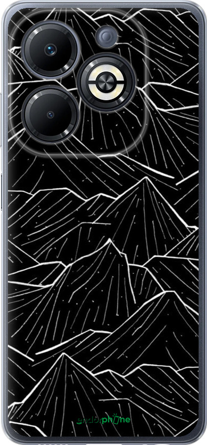 Силиконовый чехол С изображением Темных гор для Infinix Smart 8 Plus - 6489u-3677 изображение 