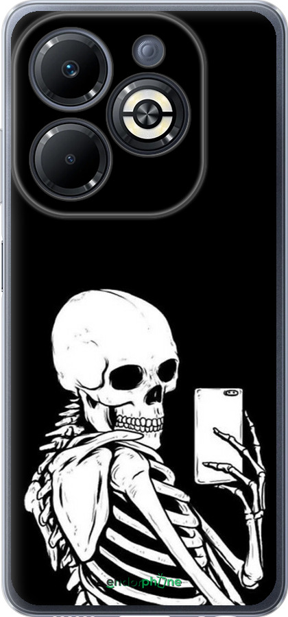 Силіконовий чехол Скелет робить Selfie для Infinix Smart 8 Plus - 6535u-3677 изображение 