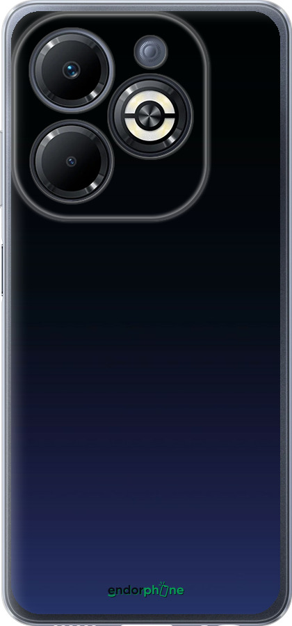 Силиконовый чехол Градиент в тёмно - синем стиле для Infinix Smart 8 Plus - 6542u-3677 изображение 