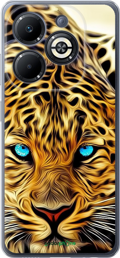 Силиконовый чехол Леопард для Infinix Smart 8 Plus - 6611u-3677 изображение 