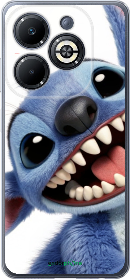 Силиконовый чехол Стич для Infinix Smart 8 Plus - 6684u-3677 изображение 