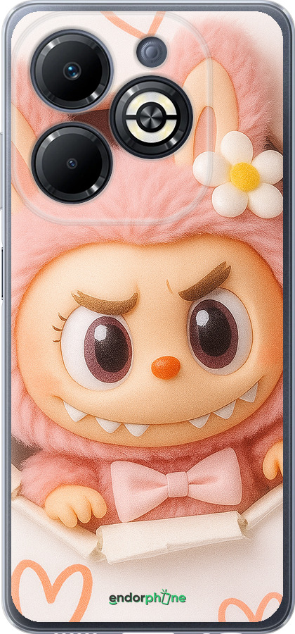 Силіконовий чехол Лабубу 2 для Infinix Smart 8 Plus - 6710u-3677 изображение 