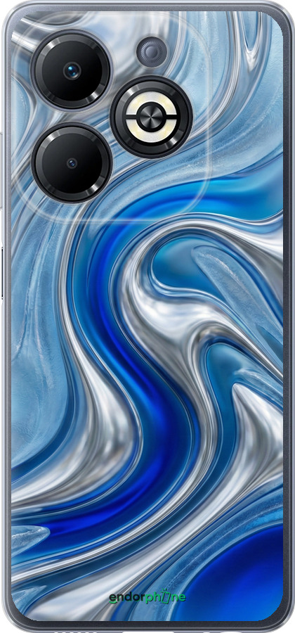 Силіконовий чехол Liquid Chrome для Infinix Smart 8 Plus - 6781u-3677 изображение 