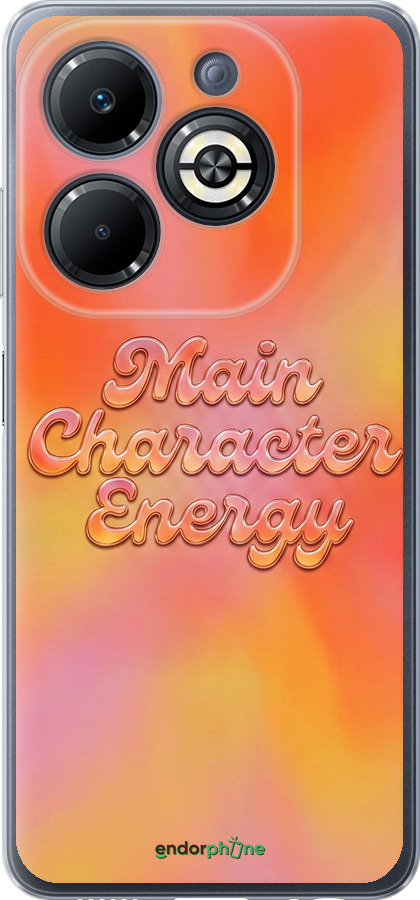 Силиконовый чехол Aura Gradient Main Character Energy Aesthetic Y2K для Infinix Smart 8 Plus - 6783u-3677 изображение 