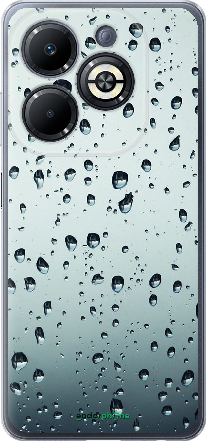Силиконовый чехол Стекло в каплях для Infinix Smart 8 Plus - 848u-3677 изображение 