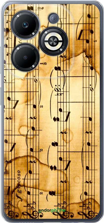 Силіконовий чехол Ноти для Infinix Smart 8 Plus - 905u-3677 изображение 