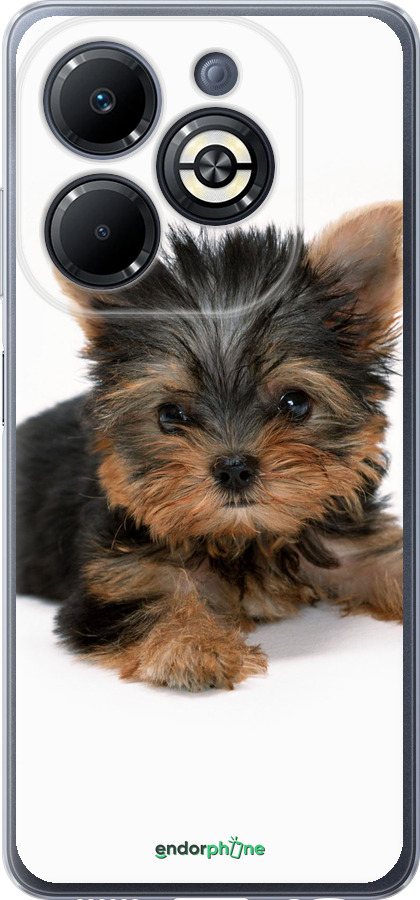 Силиконовый чехол Щенок йоркширского терьера для Infinix Smart 8 Plus - 931u-3677 изображение 