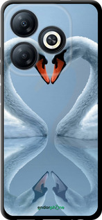 TPU чехол Лебеди для Infinix Smart 8 - 6007b-3431 изображение 