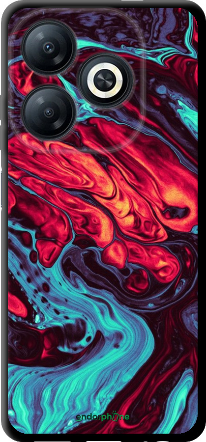 TPU чехол Синяя красная абстакция для Tecno Spark 20 - 5339b-3435 изображение 