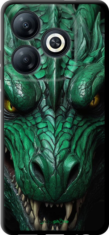 TPU чехол Зелёный дракон v2 для Tecno Spark 20 - 5817b-3435 изображение 