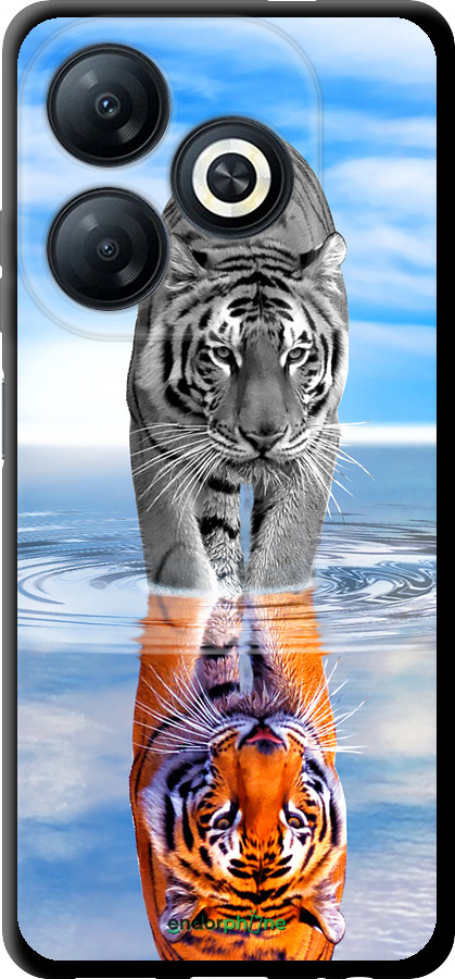 TPU чехол Тигр для Tecno Spark 20 - 6016b-3435 изображение 