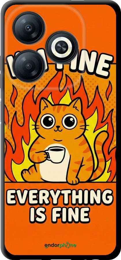 TPU чехол Funny Cat для Tecno Spark 20 - 6786b-3435 изображение 