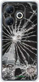 Силикон с усиленными углами чехол Glass для Tecno Spark 20 - 6608sp-3435 изображение 