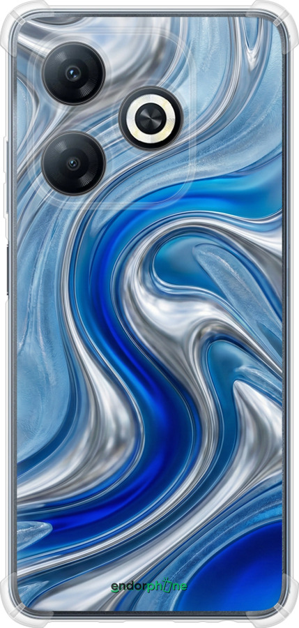 Силикон с усиленными углами чехол Liquid Chrome для Tecno Spark 20 - 6781sp-3435 изображение 