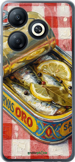 Силиконовый чехол 'Vintage Sardine Tin Phone' для Tecno Spark 20 изображение 5