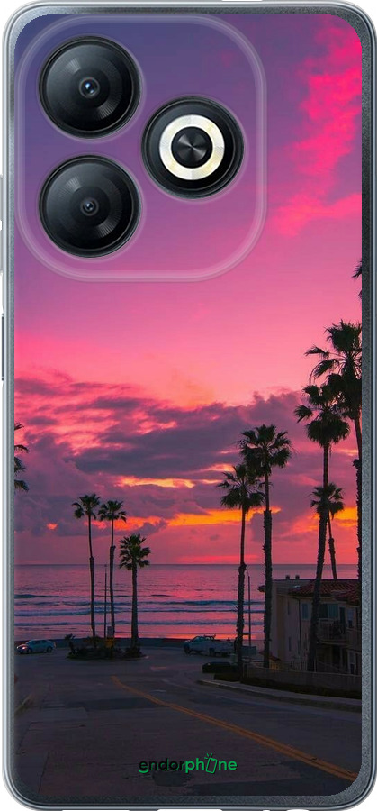 Силіконовий чехол Пальми для Tecno Spark 20 - 5873u-3435 изображение 