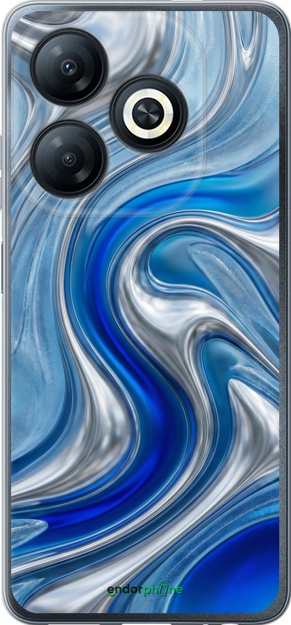 Силіконовий чехол Liquid Chrome для Tecno Spark 20 - 6781u-3435 изображение 