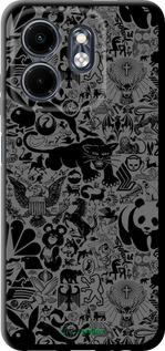 TPU чехол Чёрно-серый стикер бомбинг для Infinix Smart 9 - 2432b-3809 изображение 