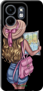 TPU чехол Девушка с картой для Infinix Smart 9 - 4704b-3809 изображение 