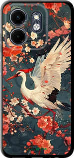 TPU чехол Сакура и аист для Infinix Smart 9 - 6108b-3809 изображение 