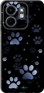 TPU чехол С синими отпечатками лап для Infinix Smart 9 - 6441b-3809 изображение 