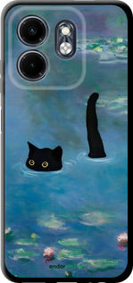TPU чехол С изображением кота и водяной лилии Monet для Infinix Smart 9 - 6519b-3809 изображение 