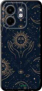 TPU чехол Celestial Harmony: Sun & Moon Gold Mystic Pattern для Infinix Smart 9 - 6778b-3809 изображение 